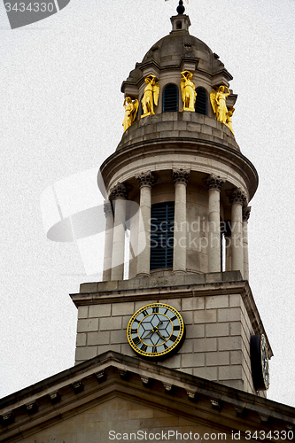 Image of old architecture in england london europe wall and history