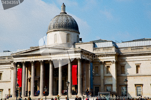 Image of exterior old architecture in england london europe wall and hist