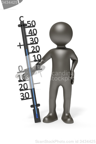 Image of man with thermometer