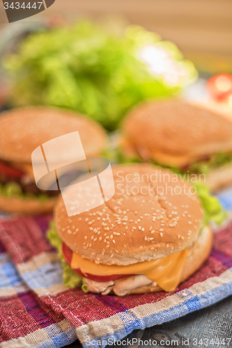 Image of home made burgers