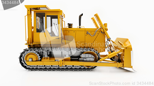 Image of Heavy crawler bulldozer