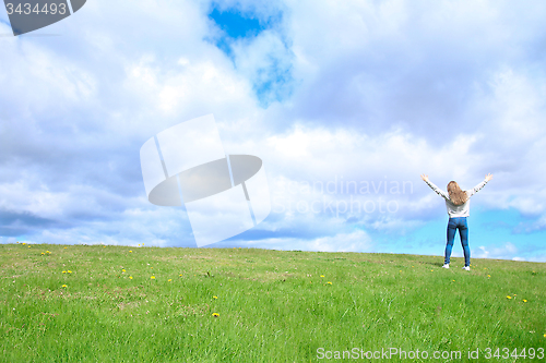 Image of Cheerful Girl