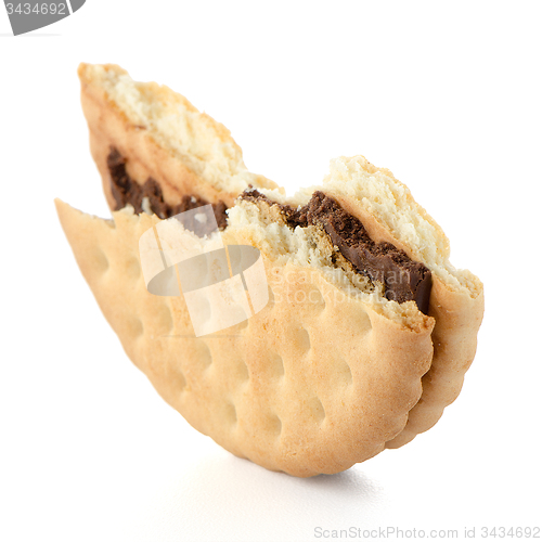 Image of Sandwich biscuits with chocolate filling