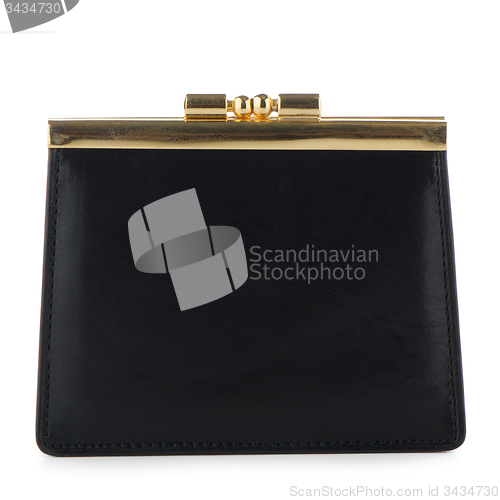 Image of Black Leather Purse 