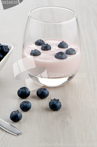 Image of Yogurt with fresh blueberries