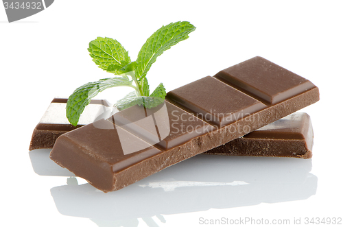 Image of Closeup detail of chocolate parts