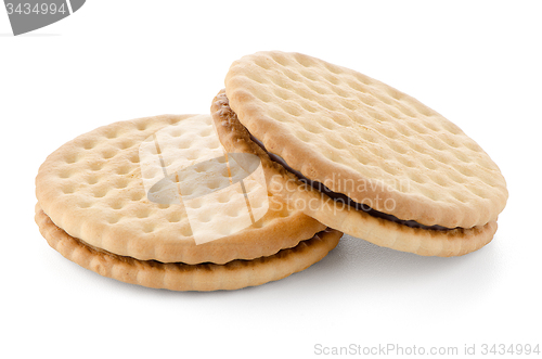 Image of Sandwich biscuits with chocolate filling