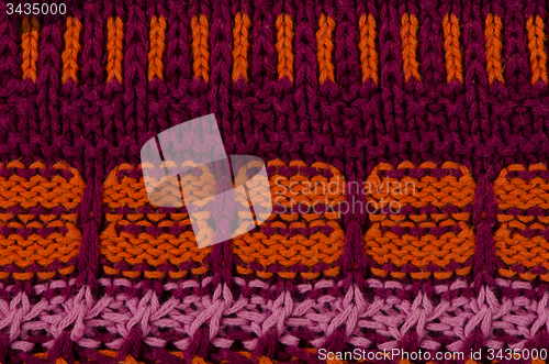 Image of Striped knitted texture