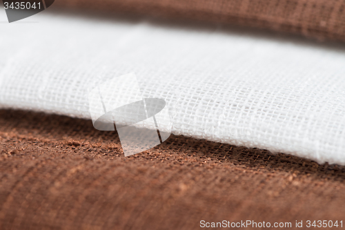 Image of Brown fabric