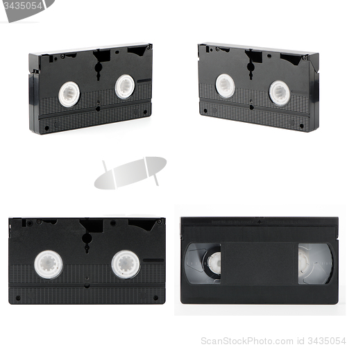 Image of Old VHS Video tapes