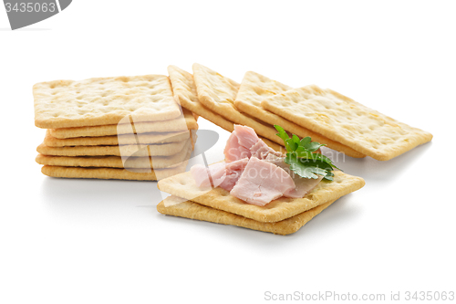 Image of Crackers with Ham