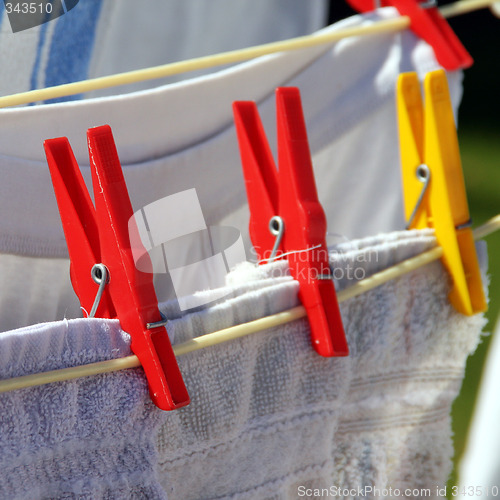 Image of laundry (rotary clothes drier)