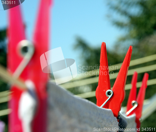 Image of laundry (rotary clothes drier)