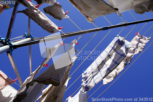 Image of laundry (rotary clothes drier)