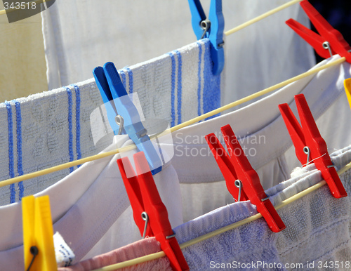 Image of laundry (rotary clothes drier)