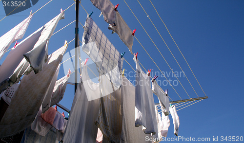 Image of laundry (rotary clothes drier)