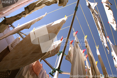 Image of laundry (rotary clothes drier)