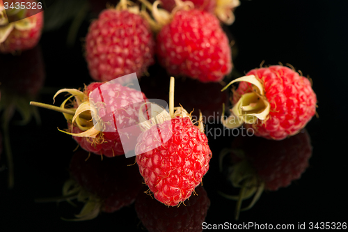 Image of Fresh raspberries