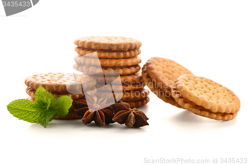 Image of Sandwich biscuits with vanilla filling