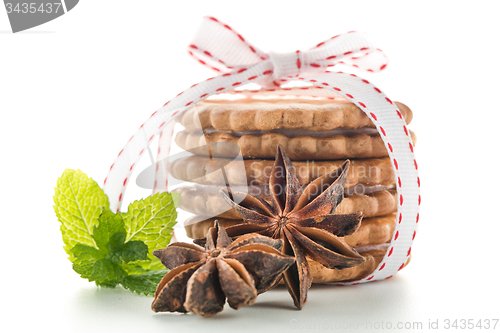 Image of Sandwich biscuits with vanilla filling