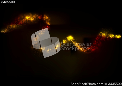 Image of Shiny golden abstract wave