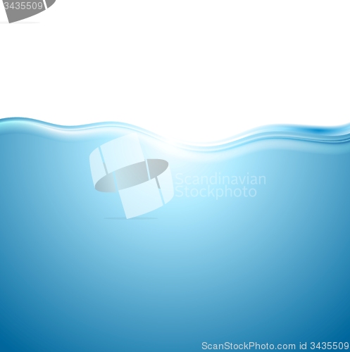 Image of Abstract blue water wave background