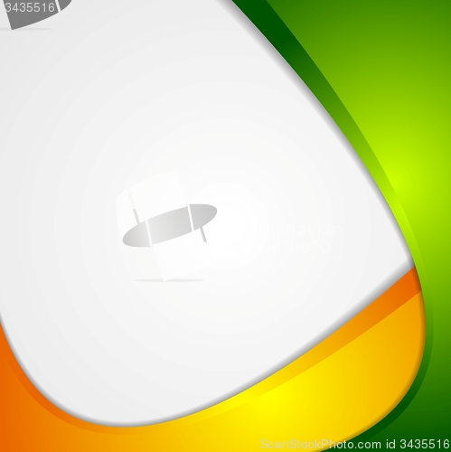 Image of Abstract wavy corporate modern background