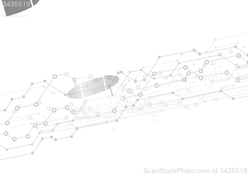 Image of Abstract light technology background with circuit board design
