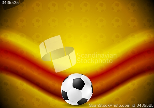 Image of Orange soccer football background with red wave