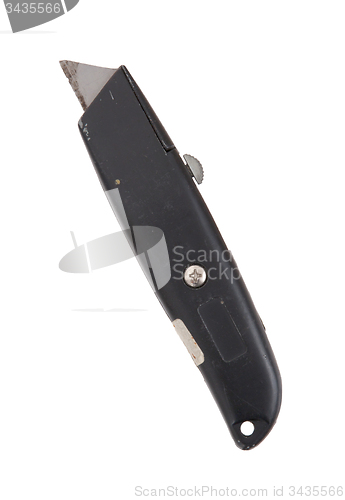 Image of Utility knife with black metal handle