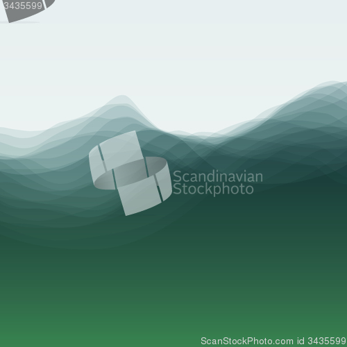 Image of Water Wave. Vector Illustration For Your Design. 