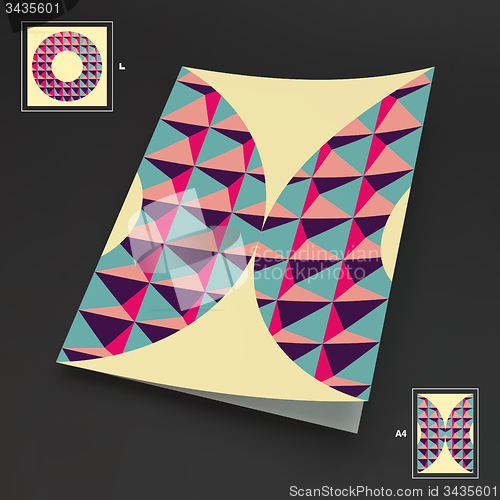 Image of A4 Business Blank. Abstract Vector Illustration. 