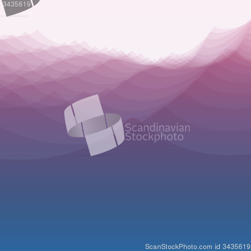 Image of Water Wave. Vector Illustration For Your Design. 