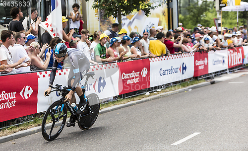 Image of The Cyclist Luke Rowe - Tour de France 2015