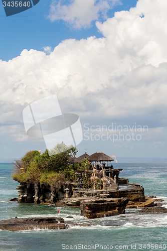 Image of Tanah Lot Temple on Sea in Bali Island Indonesia