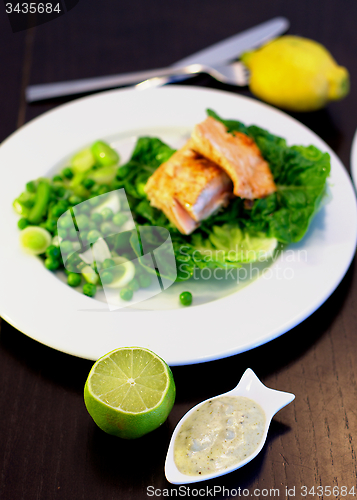 Image of Roasted Salmon and Vegetables