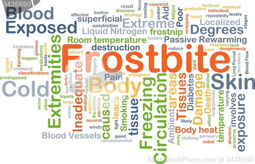 Image of Frostbite background concept