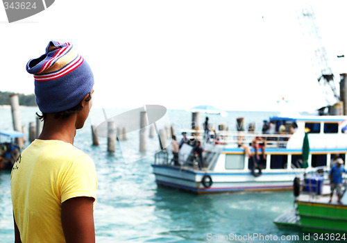 Image of Thai boat worker.