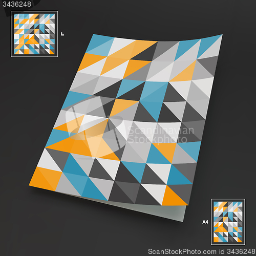 Image of A4 Business Blank. Abstract Vector Illustration. 