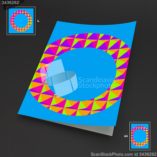 Image of A4 Business Blank. Abstract Vector Illustration. 