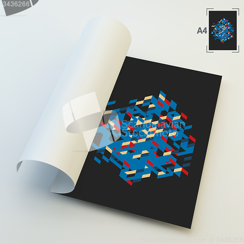 Image of A4 Business Blank. Abstract Vector Illustration. 