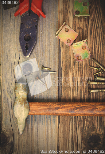 Image of old locksmith tools