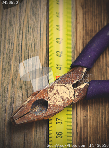 Image of Old rusty pliers