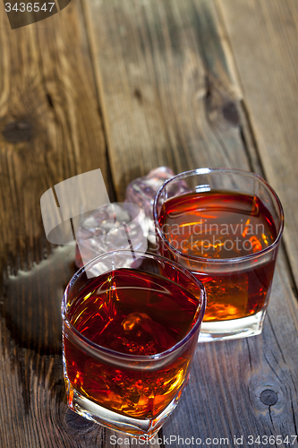 Image of whisky with ice