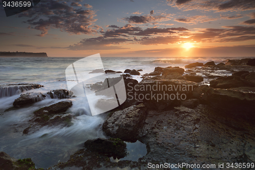 Image of Sunrise at Sydney\'s Warriewood Beach