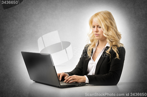 Image of Angry woman working