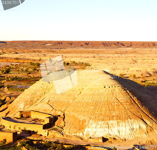 Image of hill africa in morocco the old contruction         and   histori