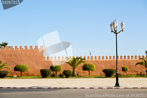Image of dome    old ruin in     construction   the      street lamp