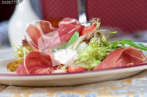 Image of cheese and bacon salad