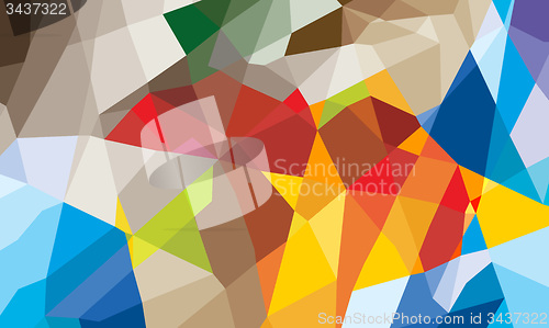 Image of colorful  geometric abstract background